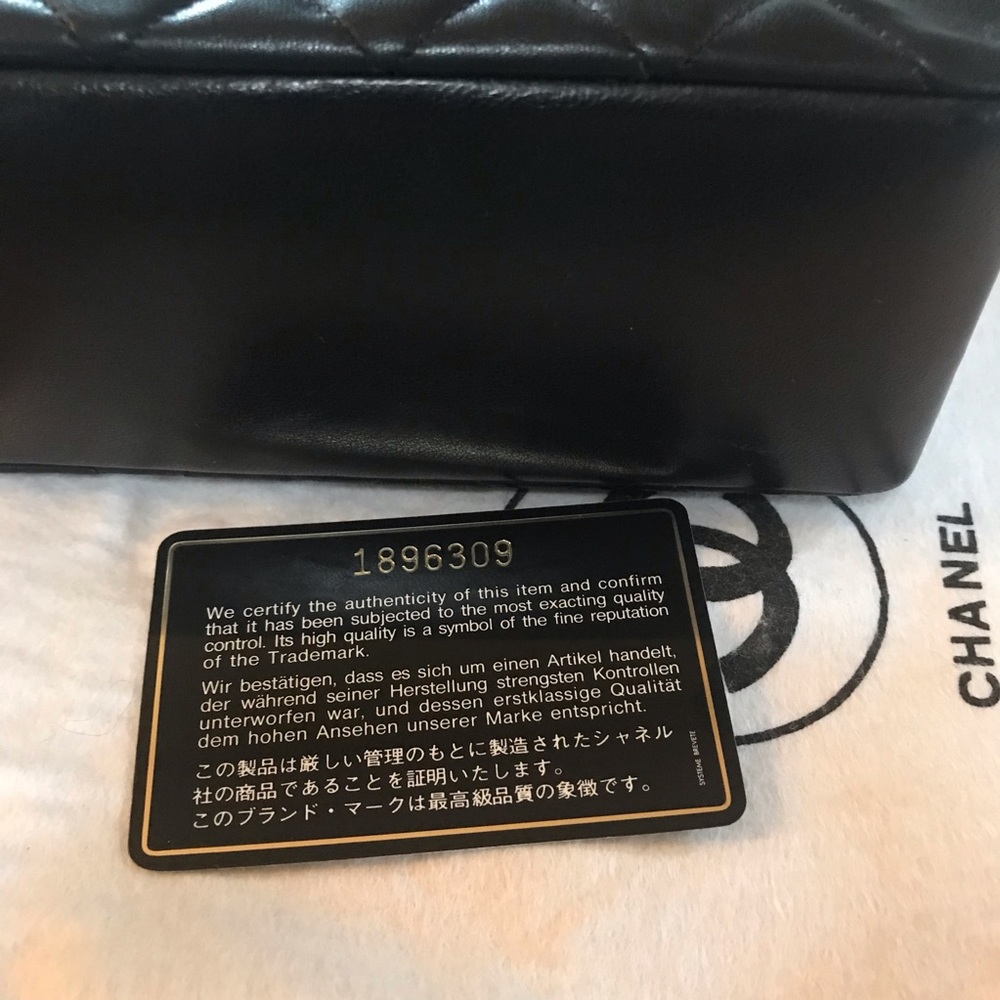 1994 Rare Chanel Quilted Top Handle Flap Bag - Picture 6 of 8